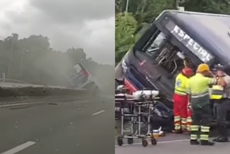 Um ônibus se envolveu em um acidente na manhã desta quinta-feira (19), no km 280 da Rodovia Padre Manoel da Nóbrega...