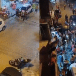 Dupla em motocicleta...