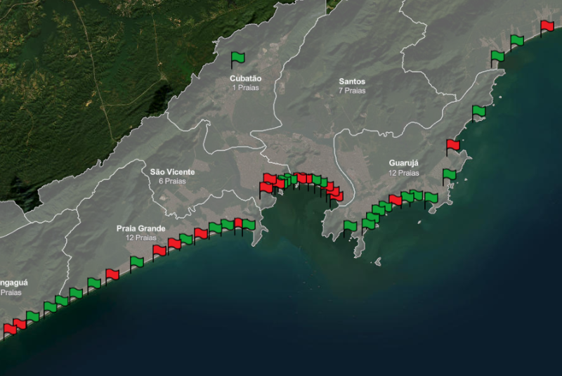 A Companhia Ambiental do Estado de São Paulo (CETESB) divulgou a atualização semanal da balneabilidade das praias da Baixada...