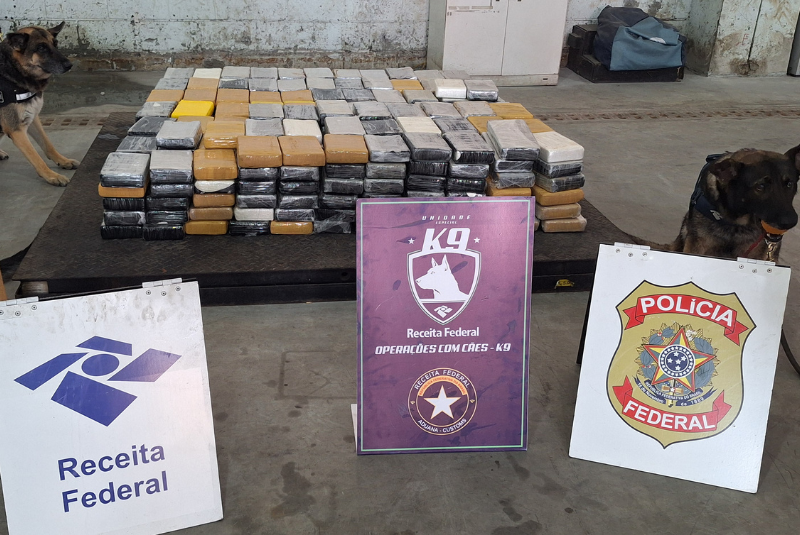 Receita Federal intercepta 461 kg de cocaína no Porto de Santos