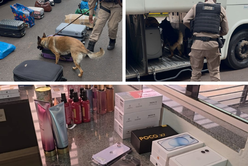 Operação intercepta R$ 160 mil em produtos contrabandeados na MG-427, em Uberaba