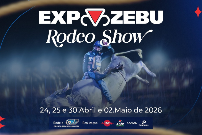 Com campeão de Barretos e o temido touro Mickey Mouse, ExpoZebu Rodeo Shows promete o maior espetáculo já visto em Uberaba