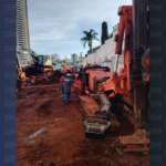 Falha em perfuratriz...