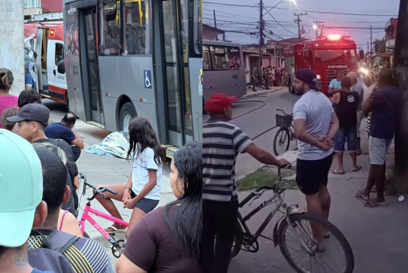 Uma idosa de 71 anos morreu após ser atropelada por um ônibus na tarde de quarta-feira (18), na Avenida Rio Amazonas, no bairro Perequê...