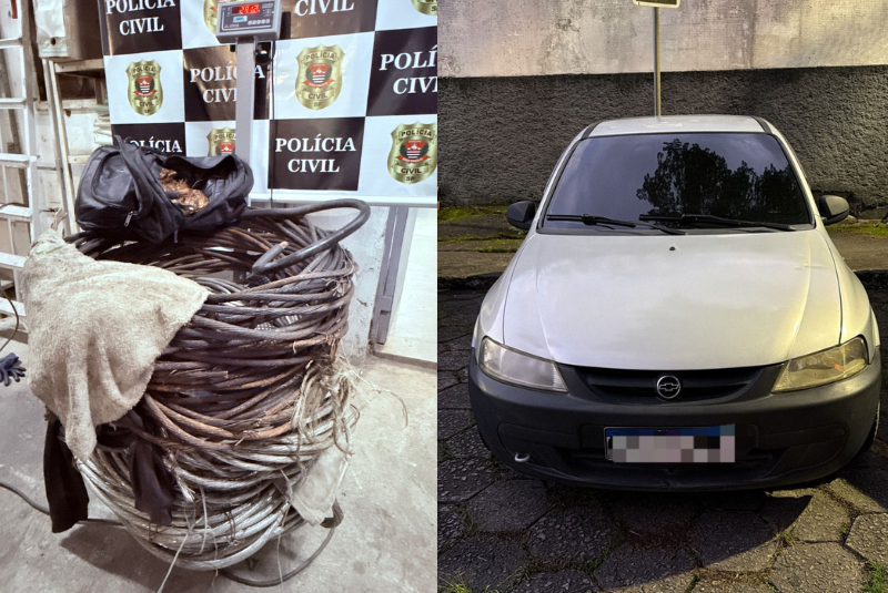 Dois homens, de 22 e 21 anos, foram presos em flagrante pela Polícia Civil após furtarem quase 300 quilos de fios de cobre de uma...