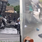 Acidente com caminhões...