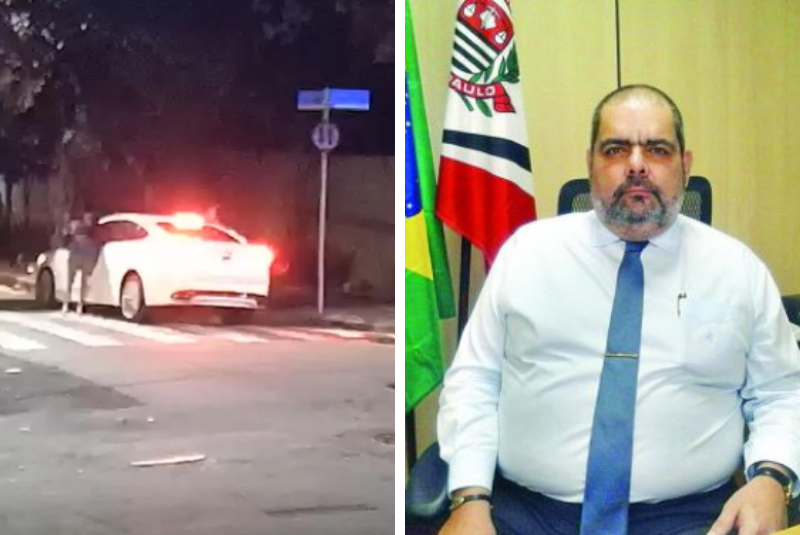 Imagens desmente relato de roubo feito por delegado em São Paulo