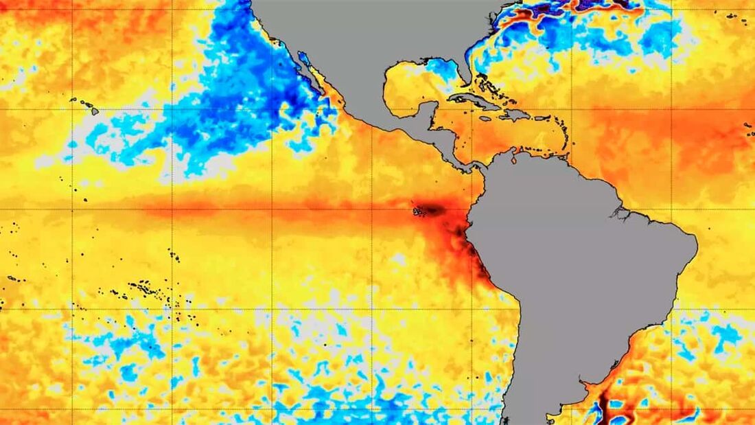 El niño está se formando no Ocenao Pacífico Foto: Reprodução/Metsul