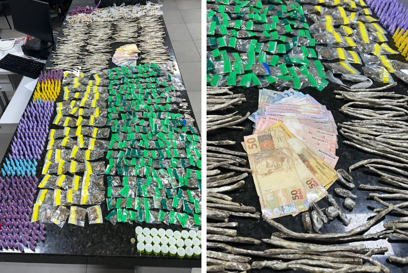 PM apreende crack, cocaína e maconha com menor em ponto de tráfico de Praia Grande