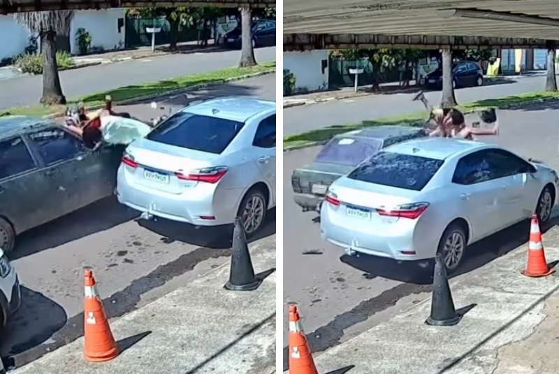 Carro em alta velocidade atropela duas pessoas em Anicuns e caso é investigado