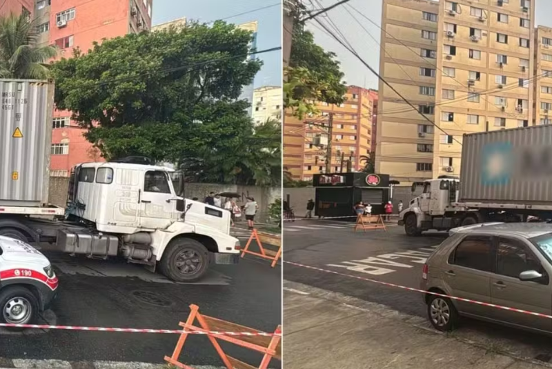 Nesta terça-feira (7), um menino de 6 anos morreu após ser atropelado por um caminhão na Rua Flamínio Levy, no bairro Saboó, em Santos...