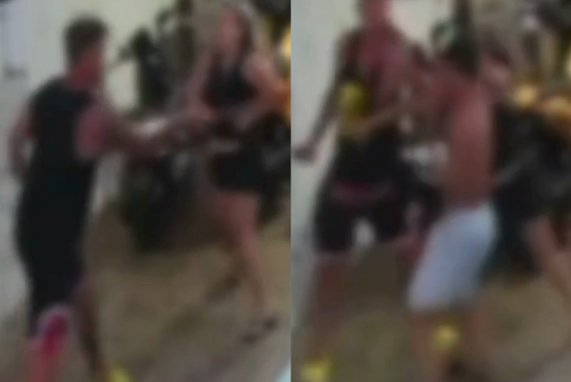 Marcio Gomes, de 53 anos, foi flagrado agredindo sua esposa de 35 anos e o filho dela, de 14, com um facão em Mongaguá, no litoral...