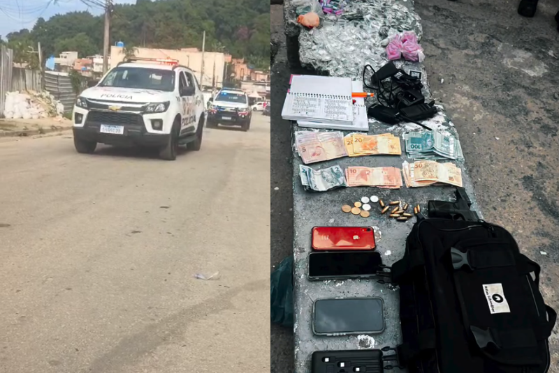 Dois homens foram baleados durante uma operação da Polícia Militar na Rua Mário Malheiros, em Guarujá (SP), durante o cumprimento...