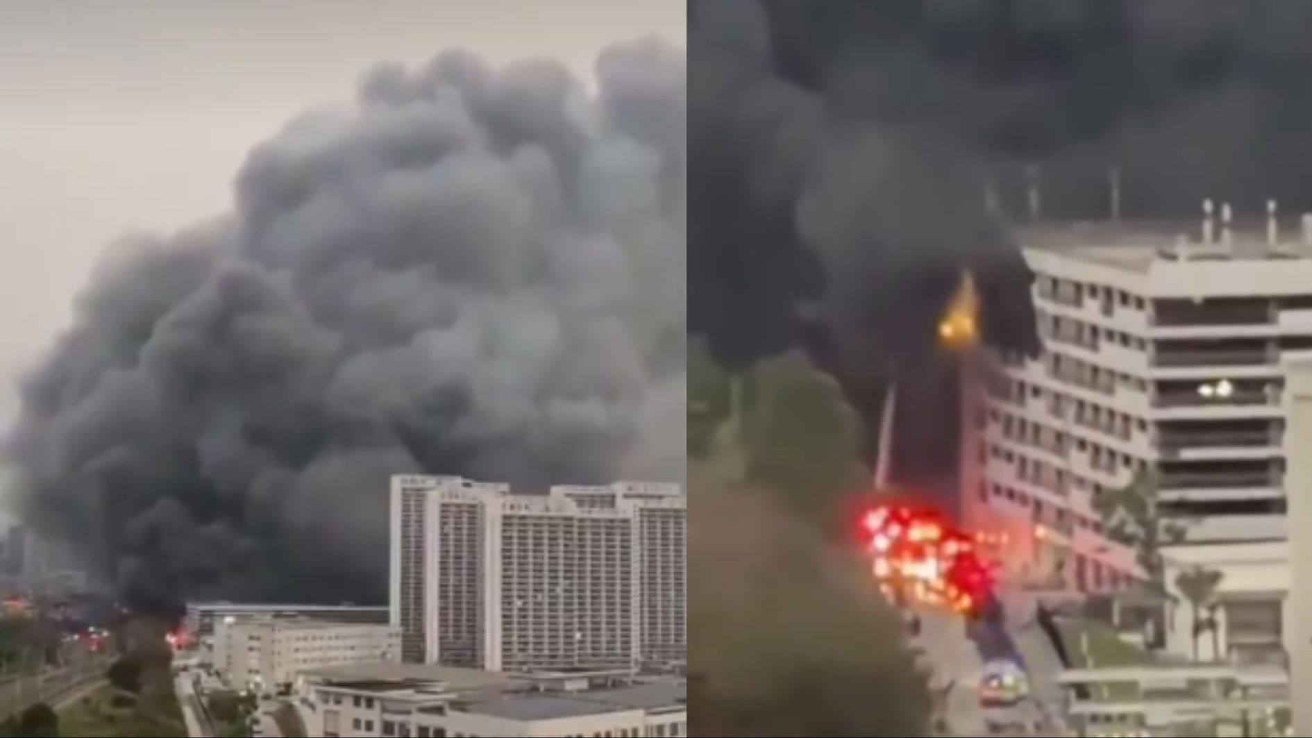 Incêndio atinge estacionamento da BYD na China e destrói veículos