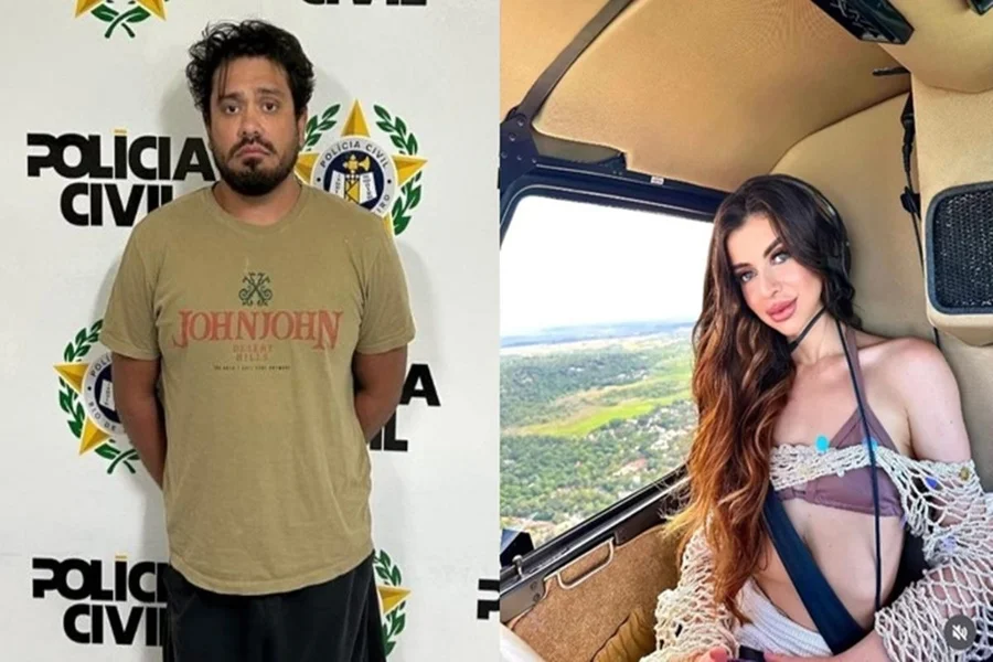Miss Bahia e o suspeito de feminicídio Foto: Reprodução/Redes Sociais