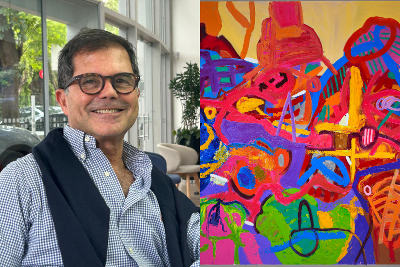 Exposição de Naji Ayoub na Pinacoteca de Santos: A pintura como experiência sensorial