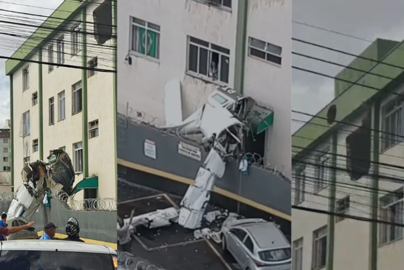 Avião cai e atinge prédio em Belo Horizonte; vítimas estão em estado grave