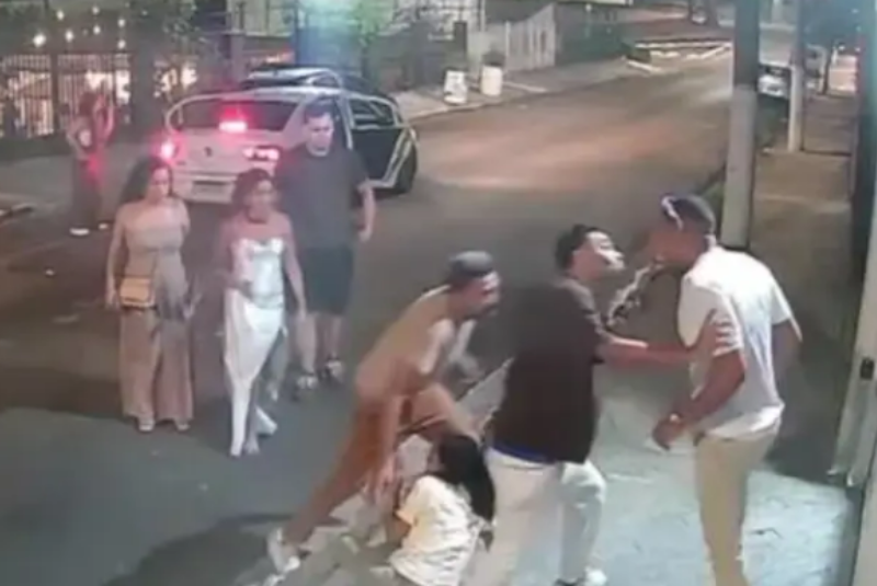 Noivos agridem mulher que pediu socorro durante festa de casamento, em SP