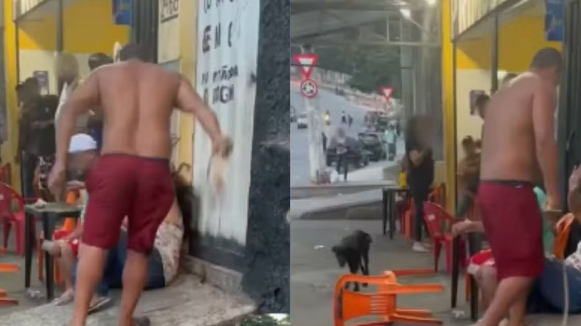mulher agredida com chicotadas