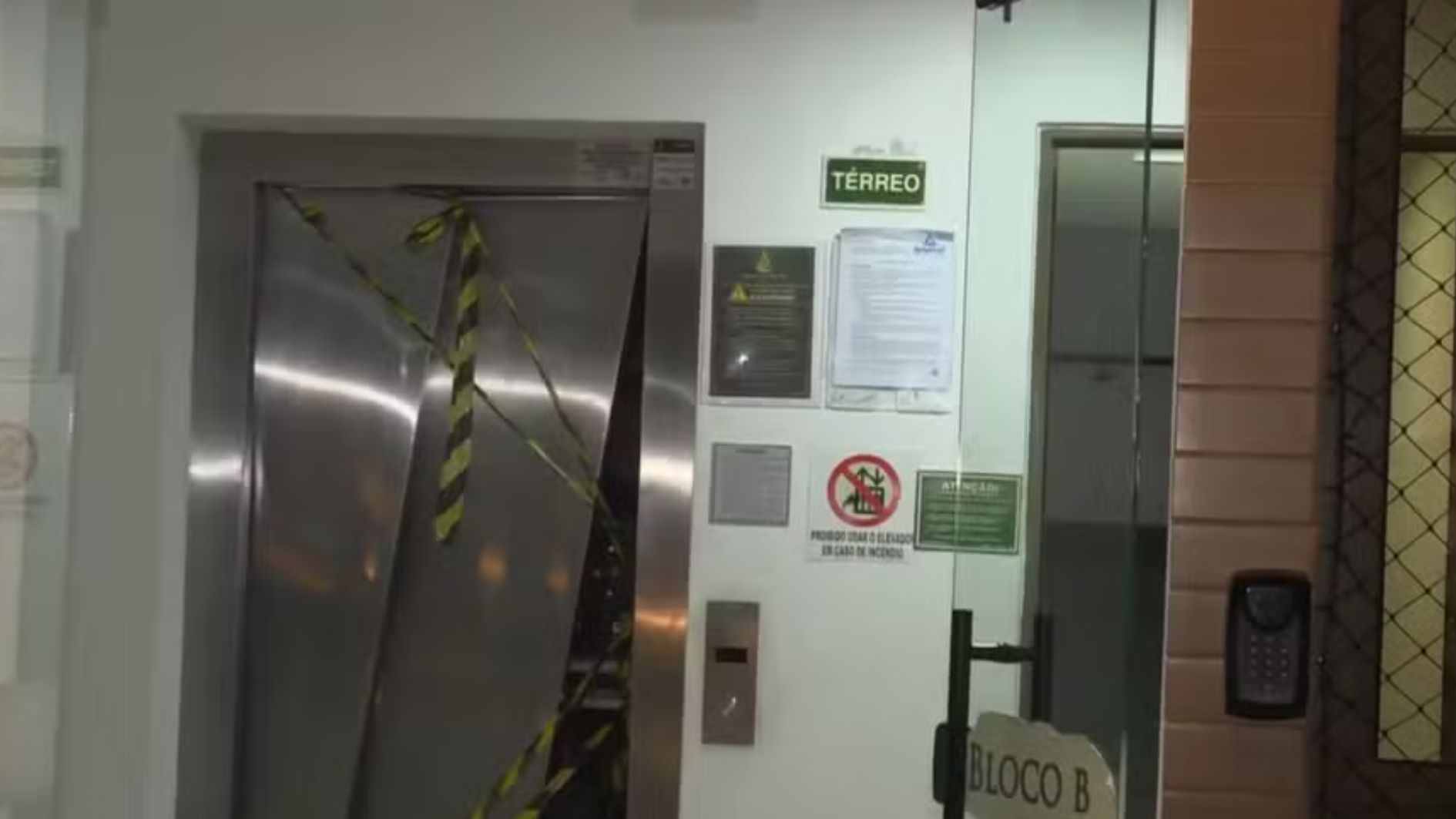 queda de elevador na Paraíba
