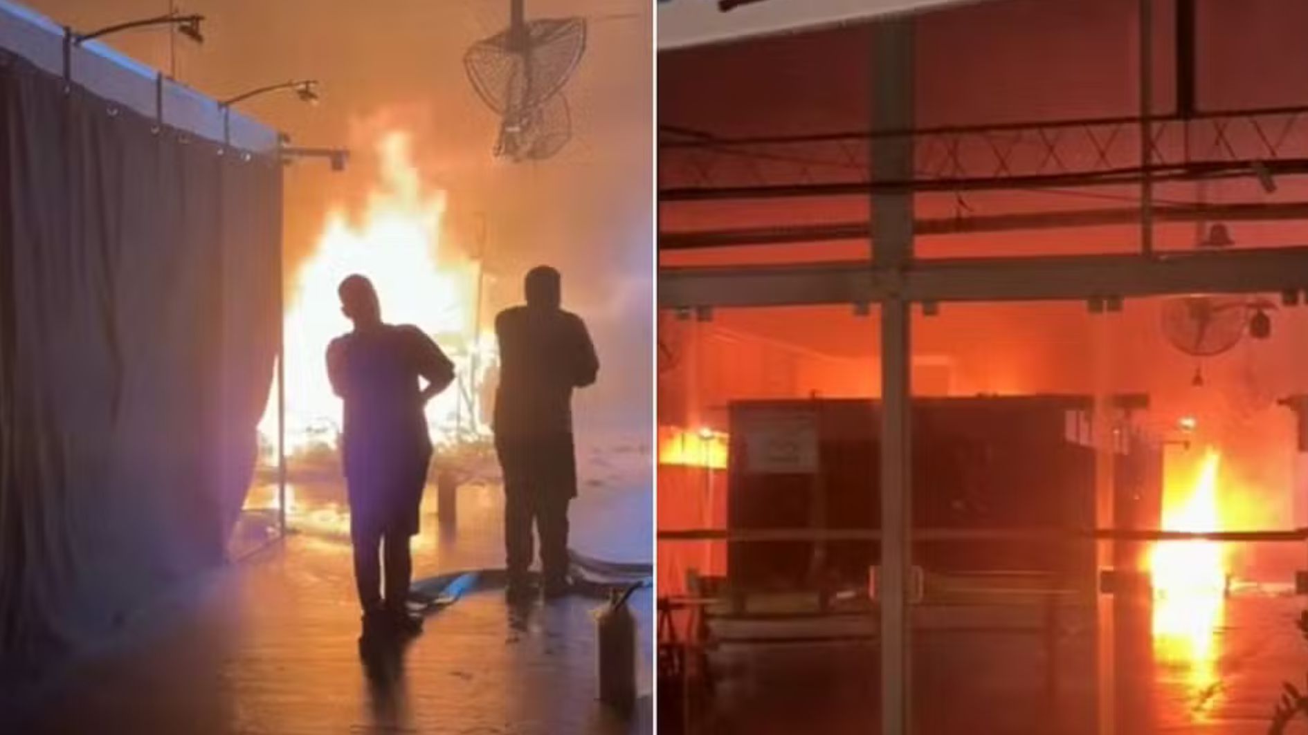 incêndio em shopping de Guarujá