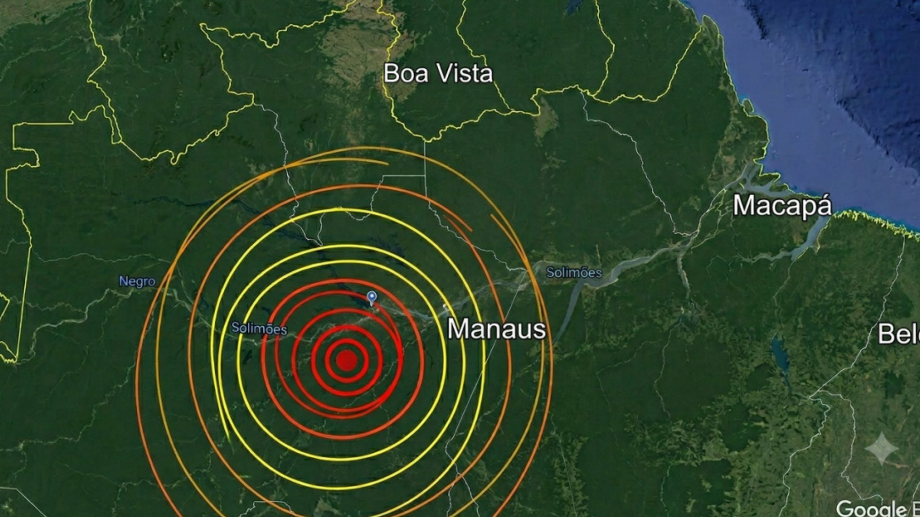 tremores no Brasil