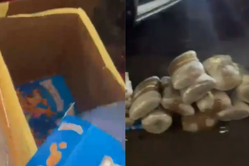 PM apreende 200 kg de drogas escondidas em caixas de cereal dentro de ônibus em SP