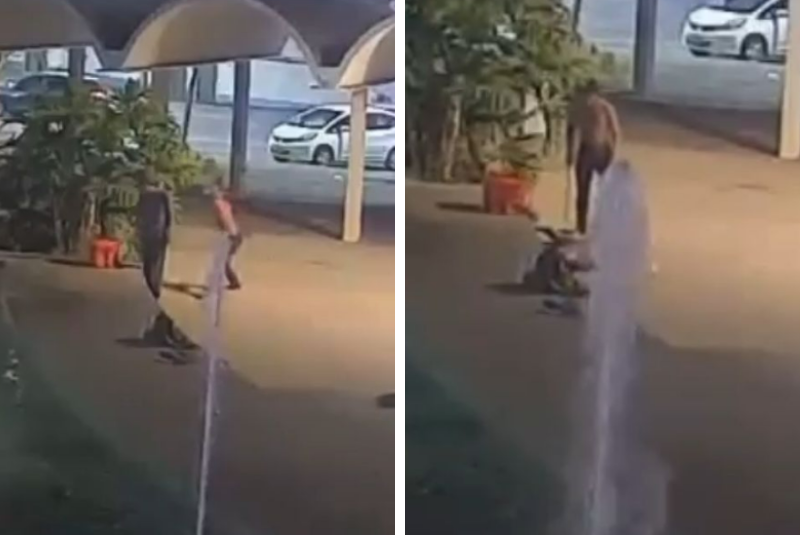 Homem é preso após tentar matar vítima com barra de ferro durante roubo em Santos
