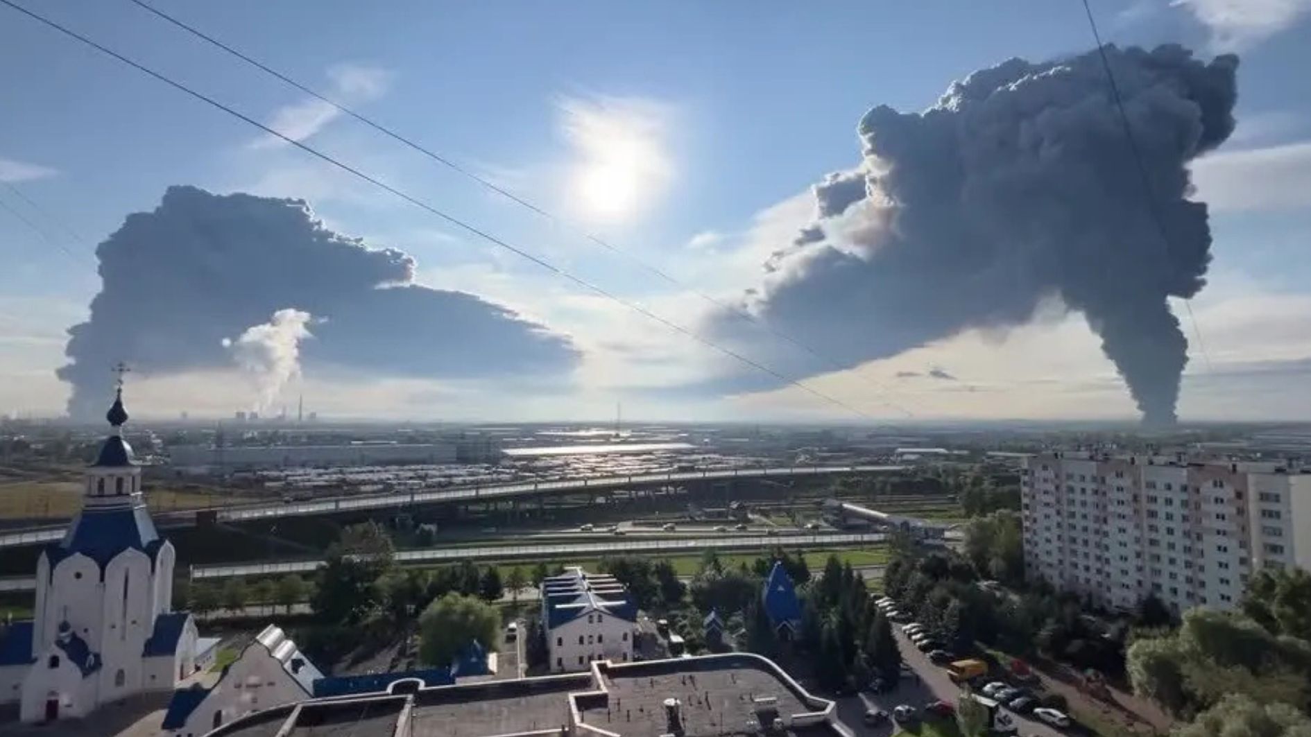 ataque de drones na Rússia