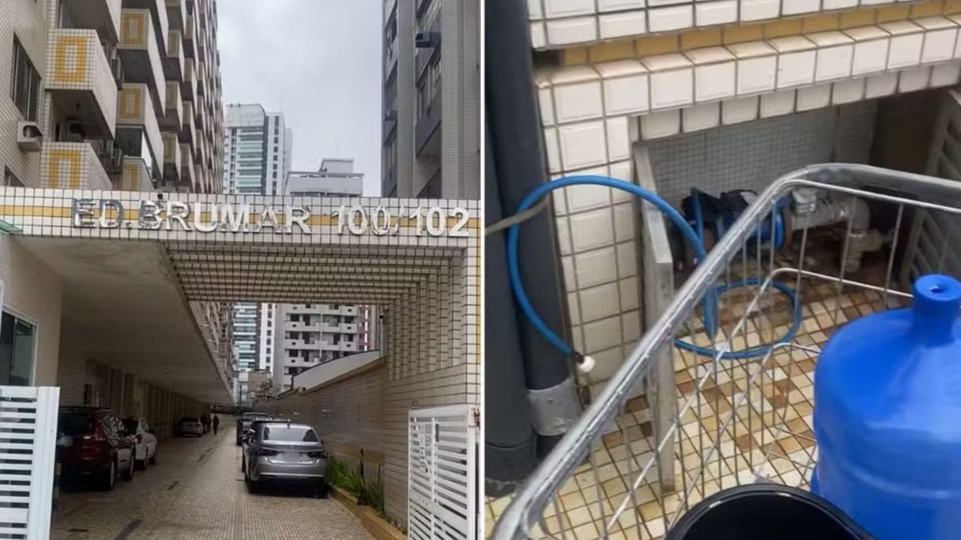 contaminação das caixas d'água