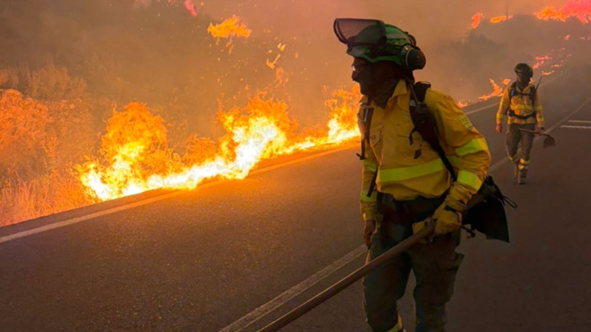 incêndio florestal na Espanha