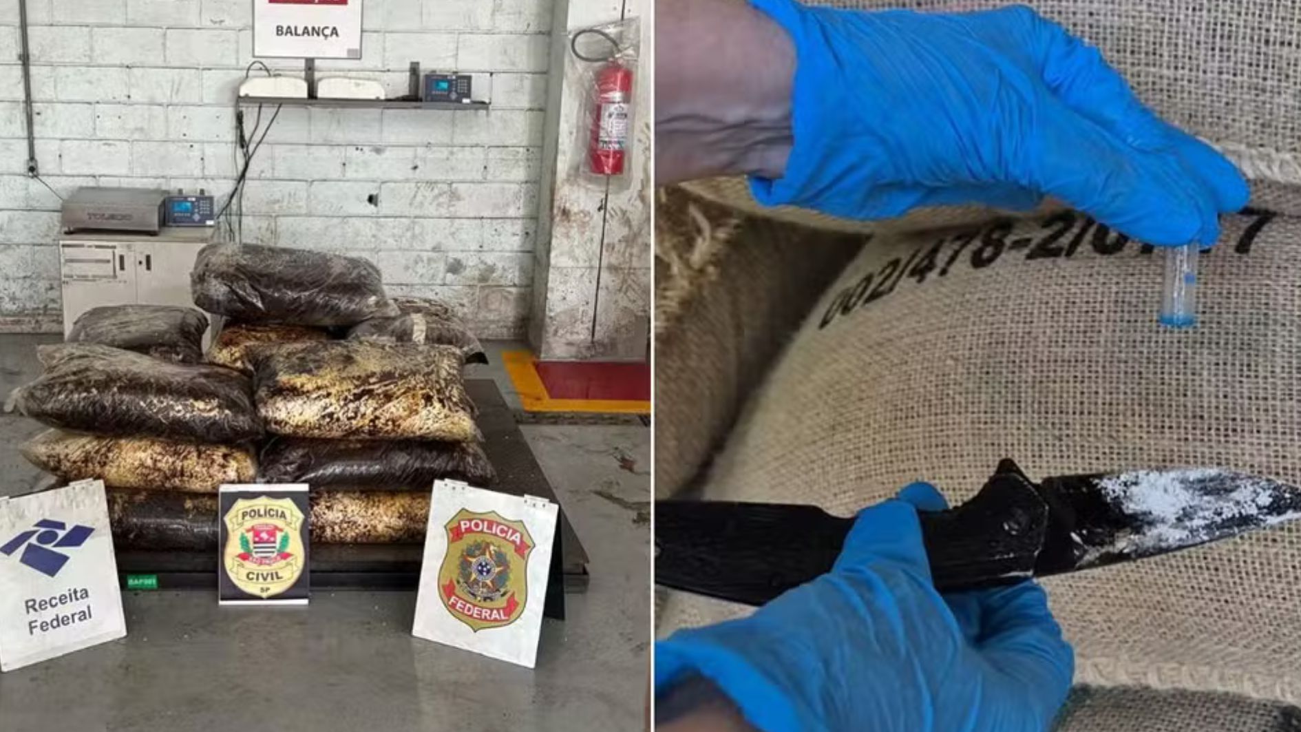 702kg de cocaína