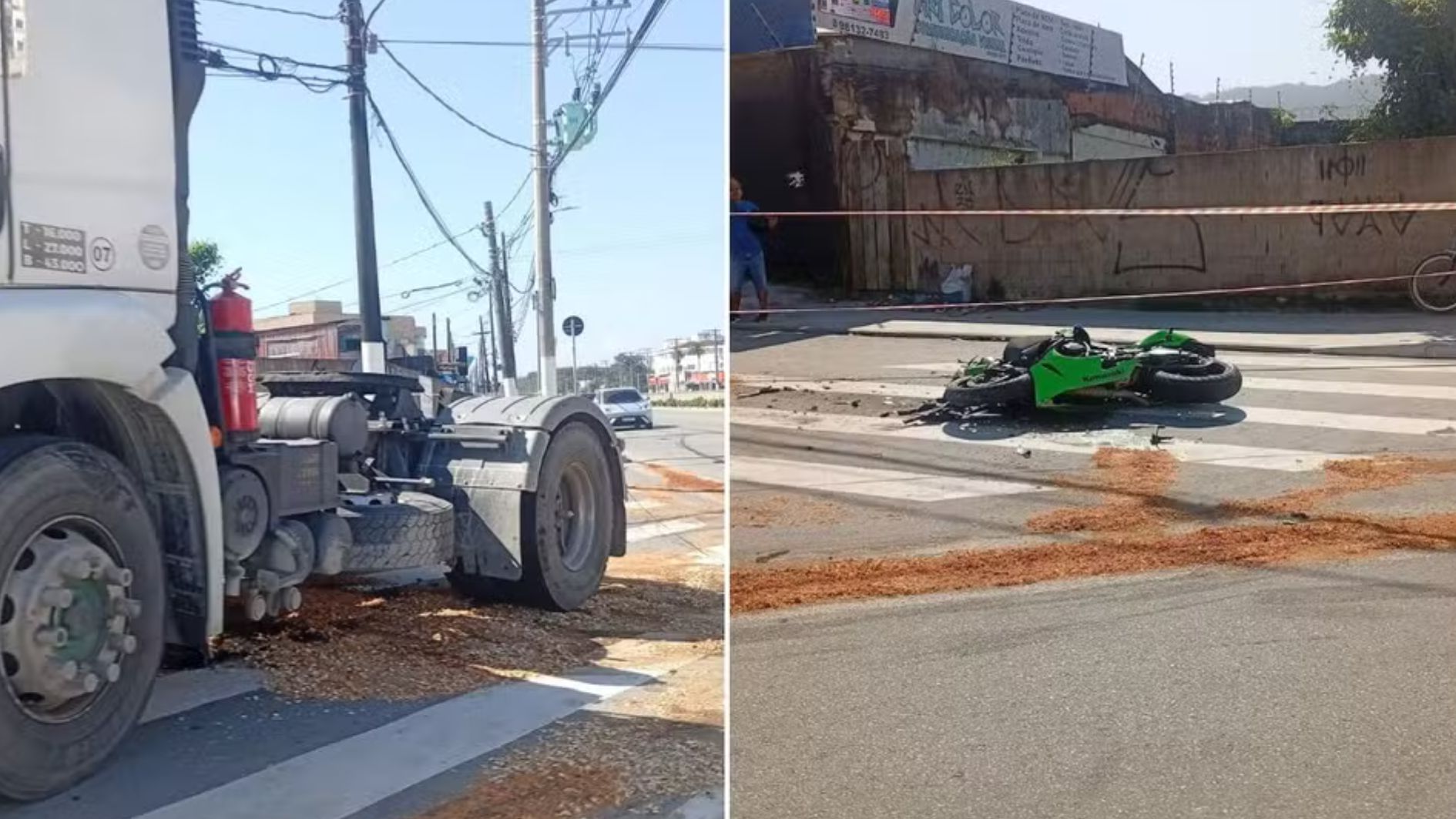 motociclista sofre traumatismo craniano