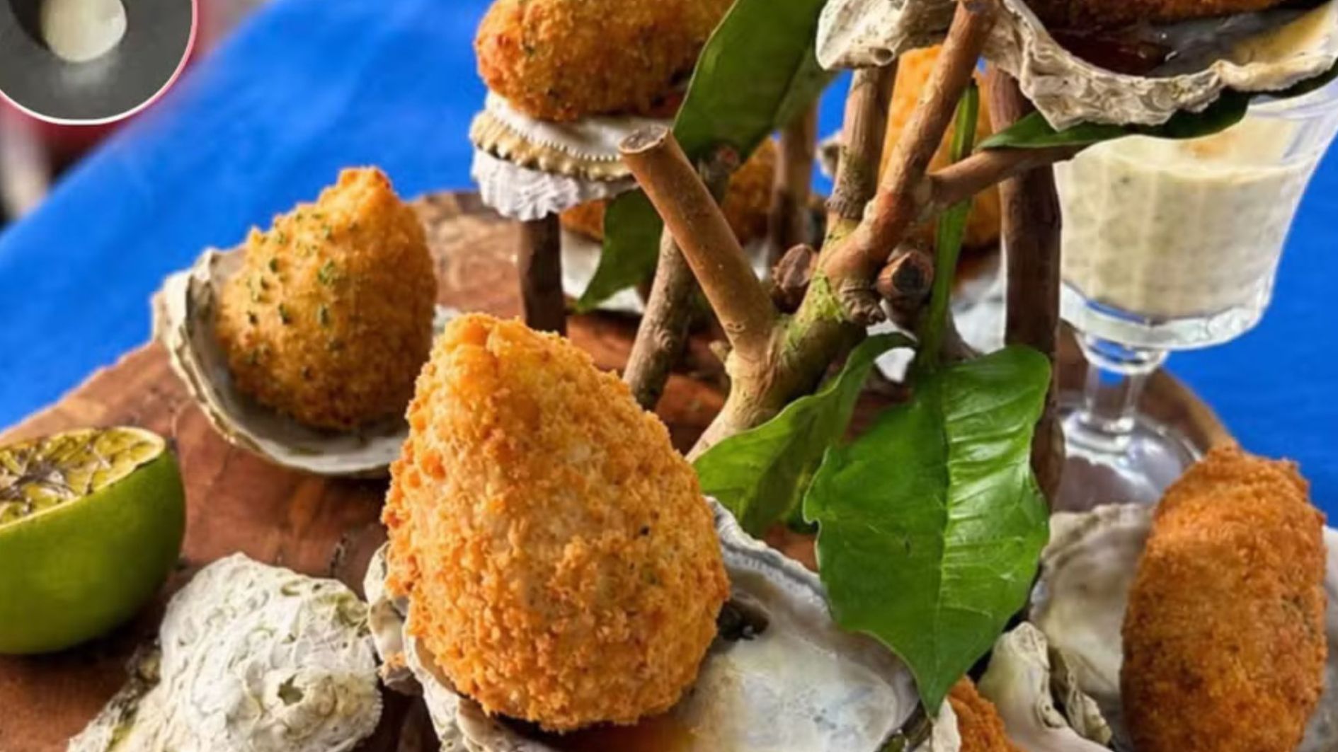 coxinha de ostra com pérola
