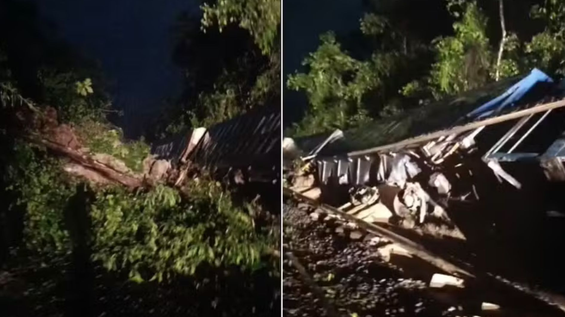 trem descarrila em São Vicente