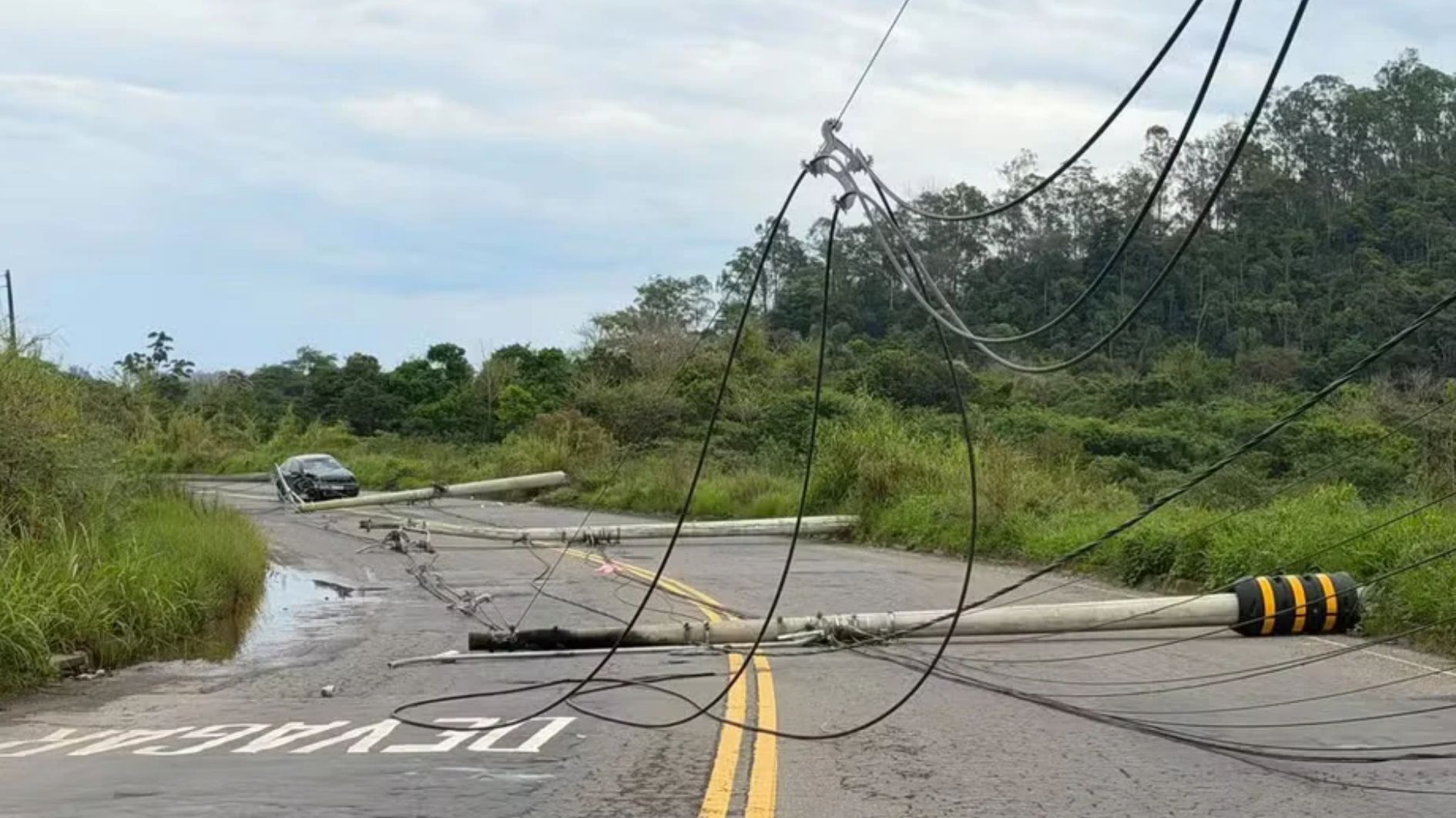 acidente no Acesso Norte em Juiz de Fora