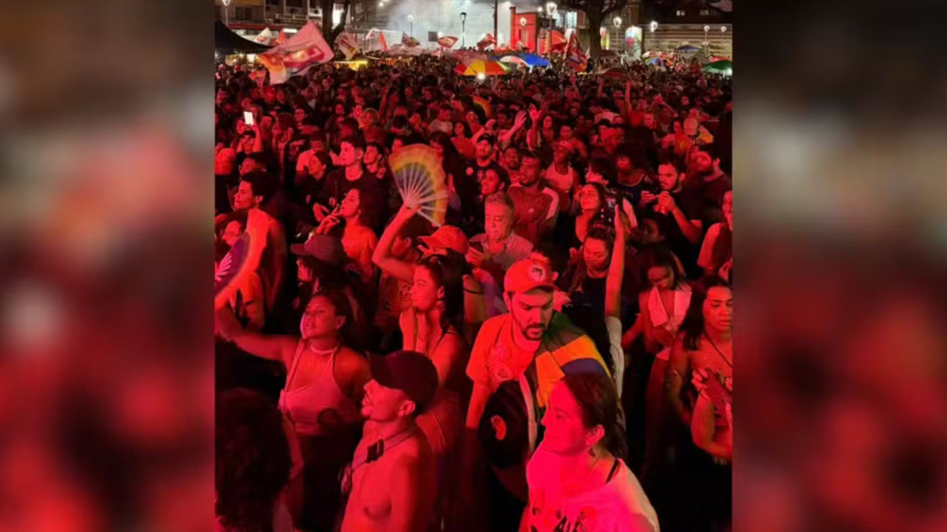 comemoração da vitória de Lula em Juiz de Fora