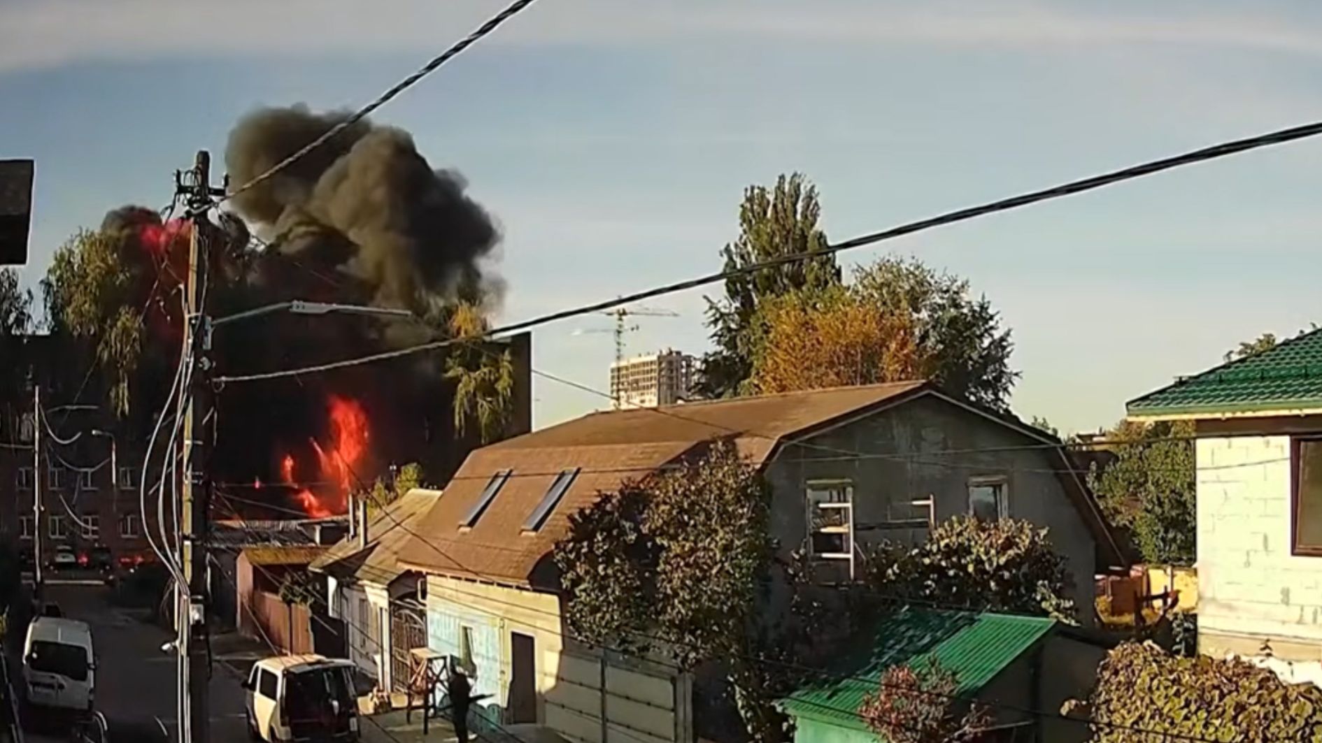 drone russo em Kiev