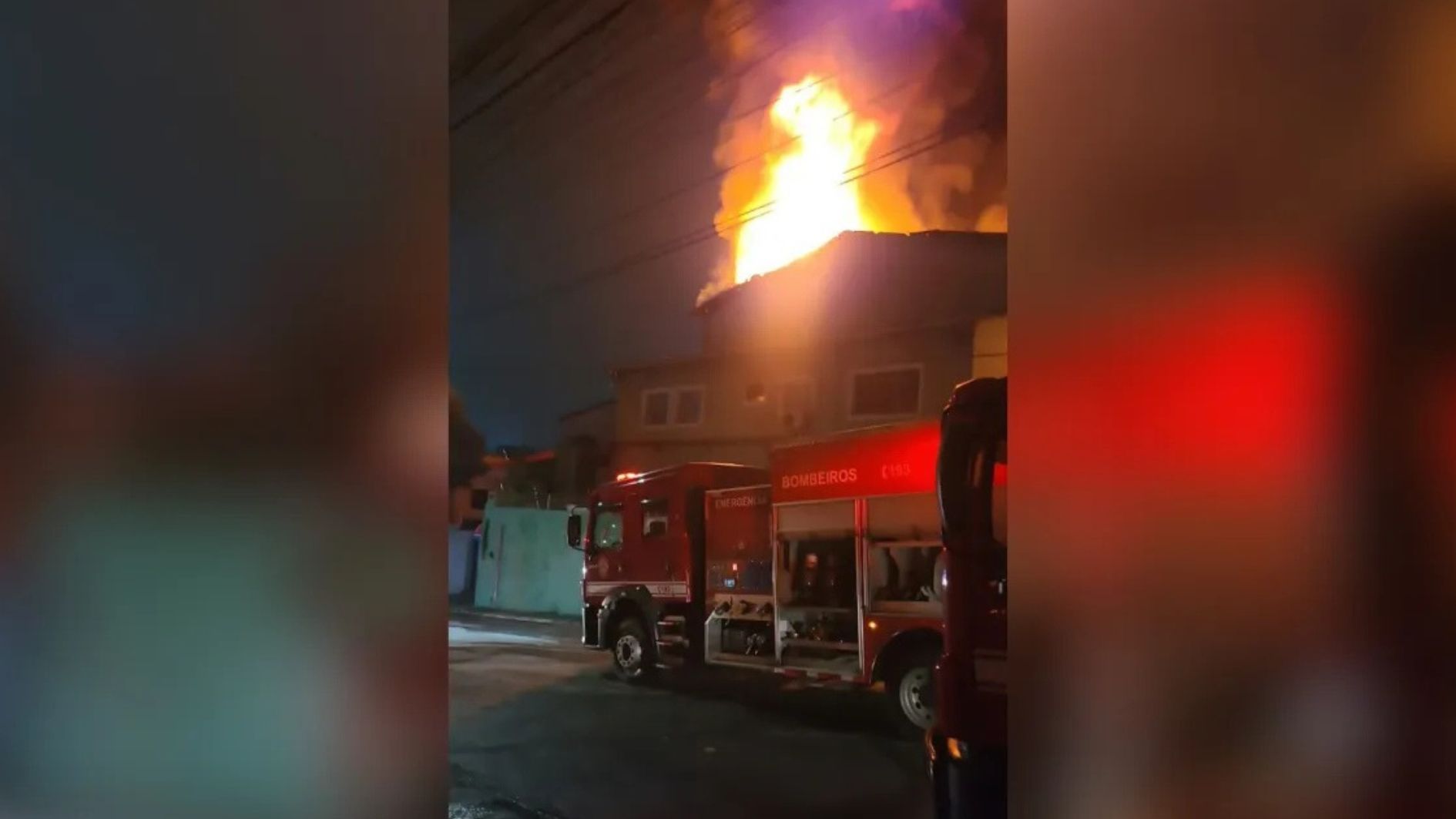 incêndio em fábrica de velas em SP