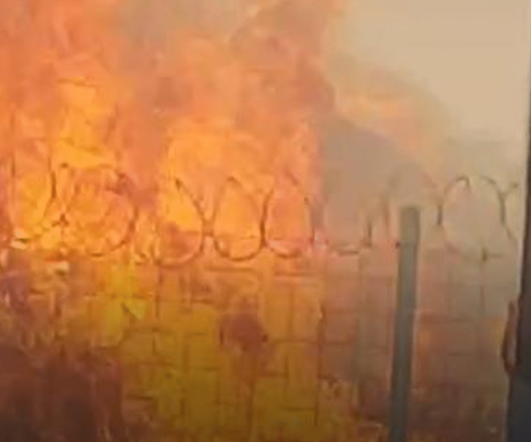 Fogo atinge área de mais de 6 hectares em Uberaba e gera grande volume de fumaça