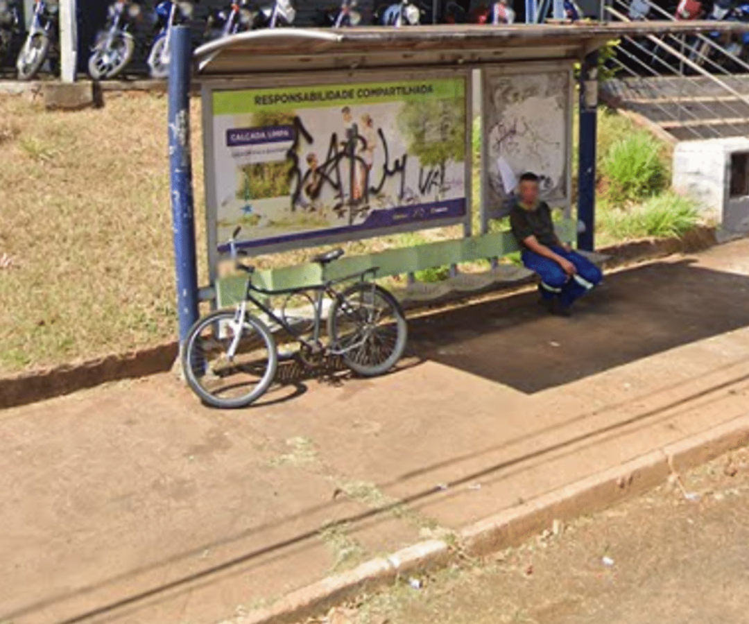 Uberaba conta atualmente com cerca de 550 pontos equipados com abrigos (imagem: Googlemaps)