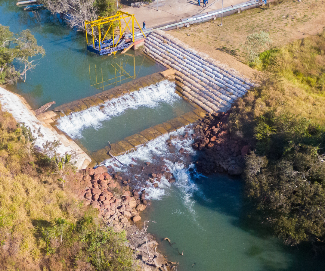 Sistema de Transposição do Rio Claro, em 2024 (foto: divulgação/Codau)