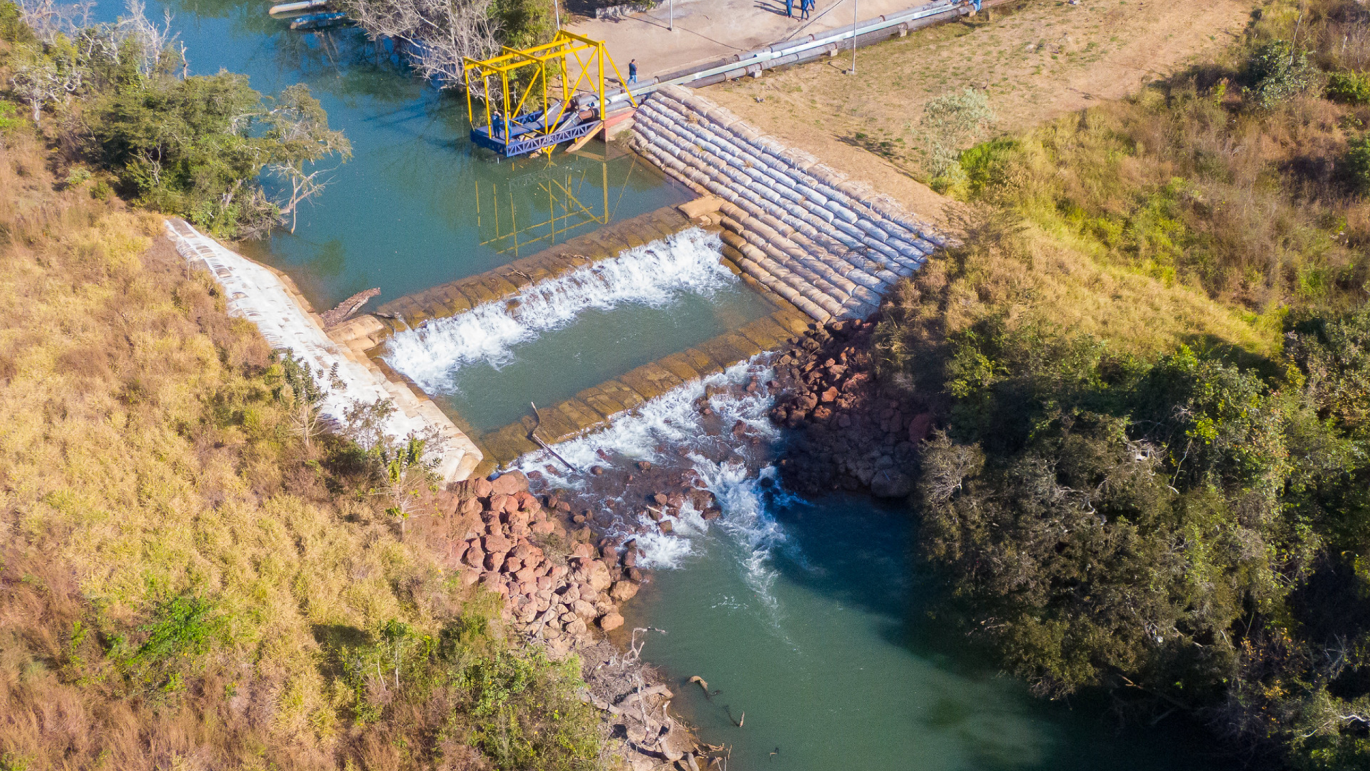 Sistema de Transposição do Rio Claro, em 2024 (foto: divulgação/Codau)