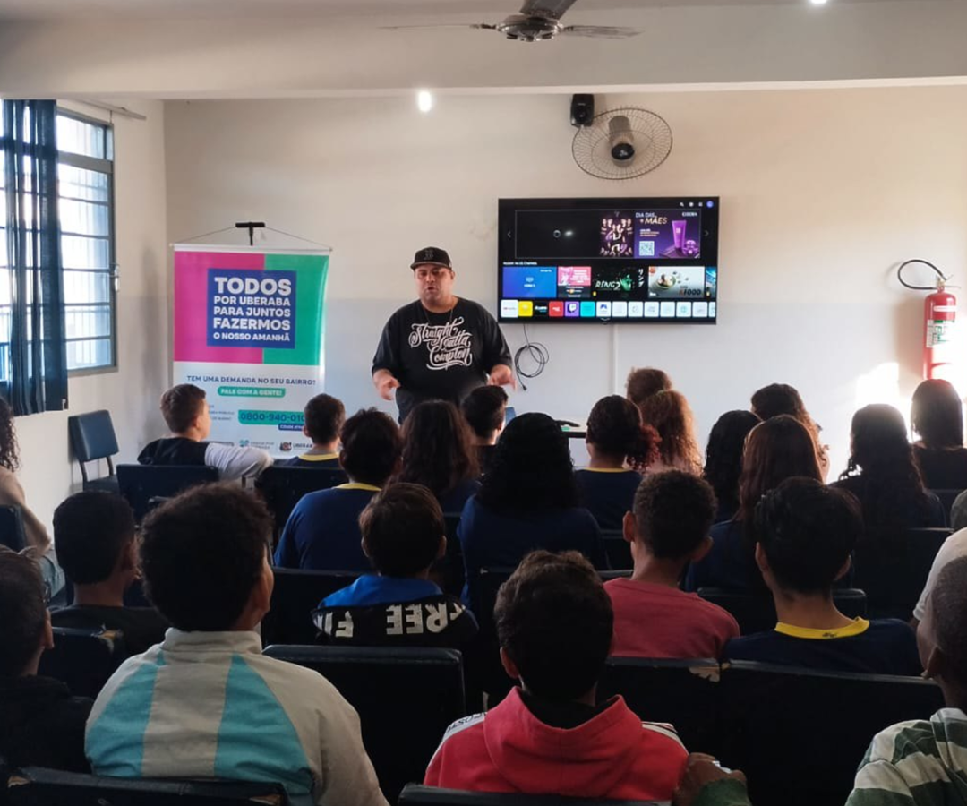 Programa “Uberaba para Todas as Crianças” leva cidadania aos alunos da rede municipal (Foto: divulgação/Secom-PMU)