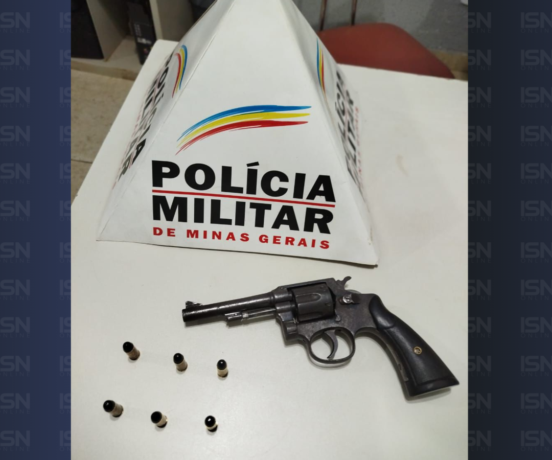 Homem é preso com revólver municiado durante operação da PM em Capinópolis