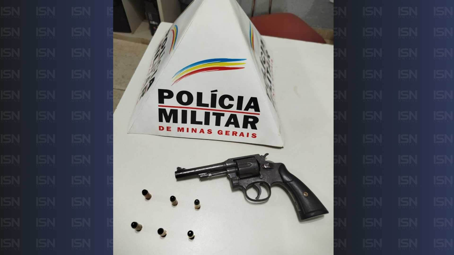 Homem é preso com revólver municiado durante operação da PM em Capinópolis