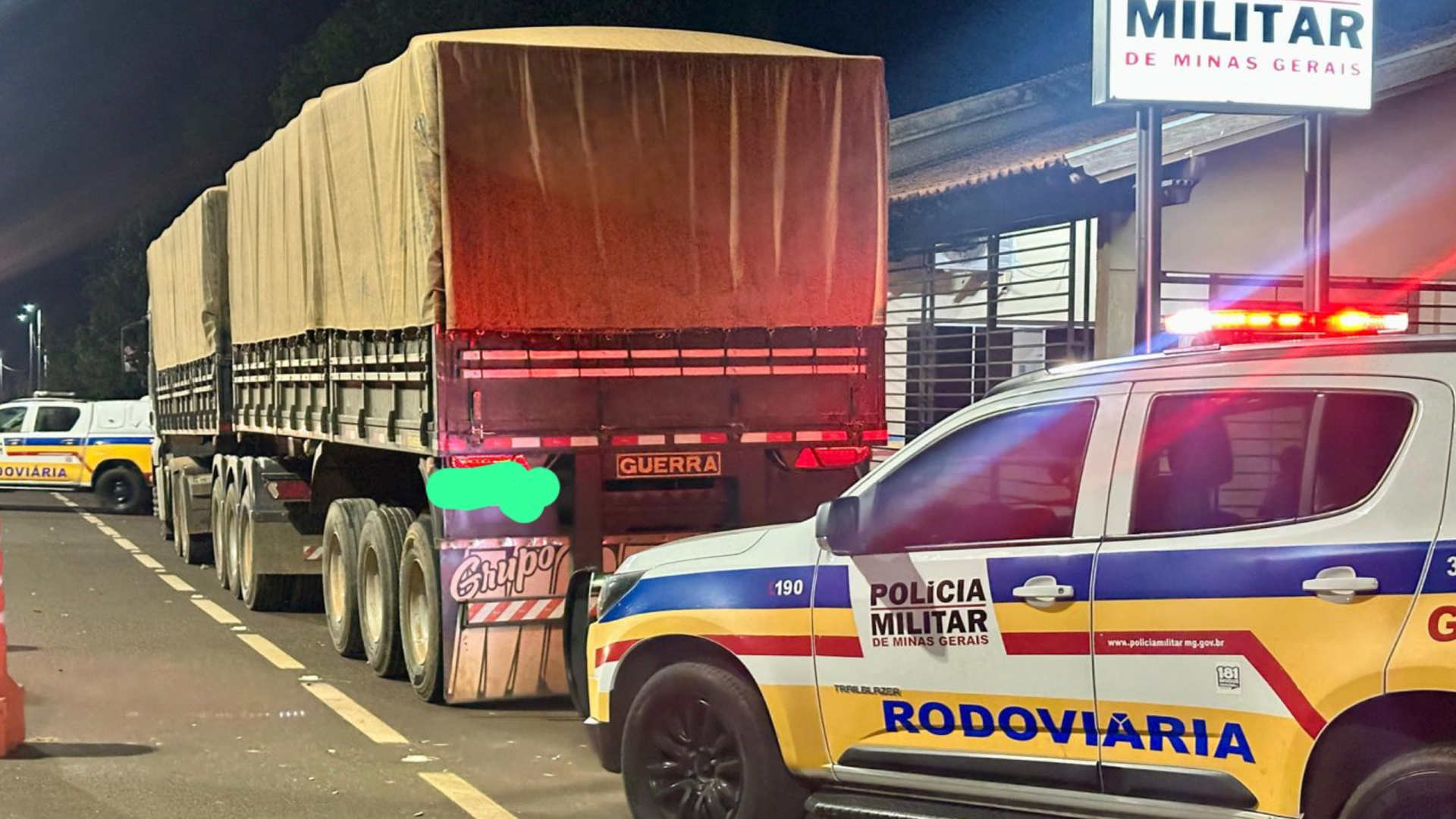 Rodotrem com sinais adulterados é apreendido na BR-050 em Uberaba