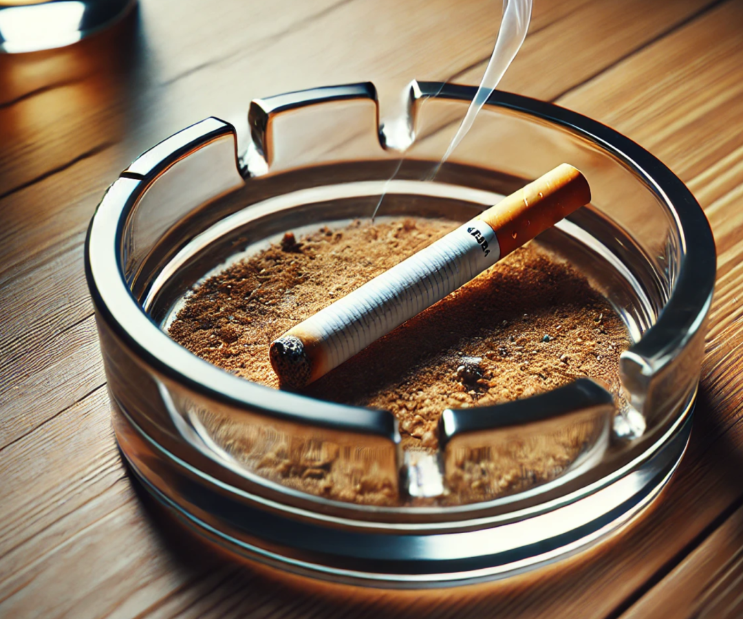 cigarro em cinzeiro