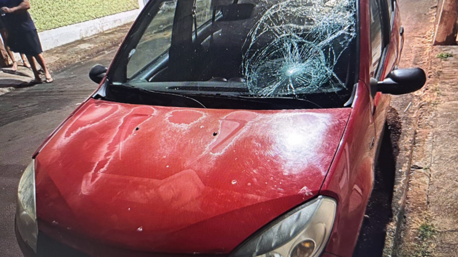 Veículo utilizado no incidente (foto: divulgação/ PMMG)