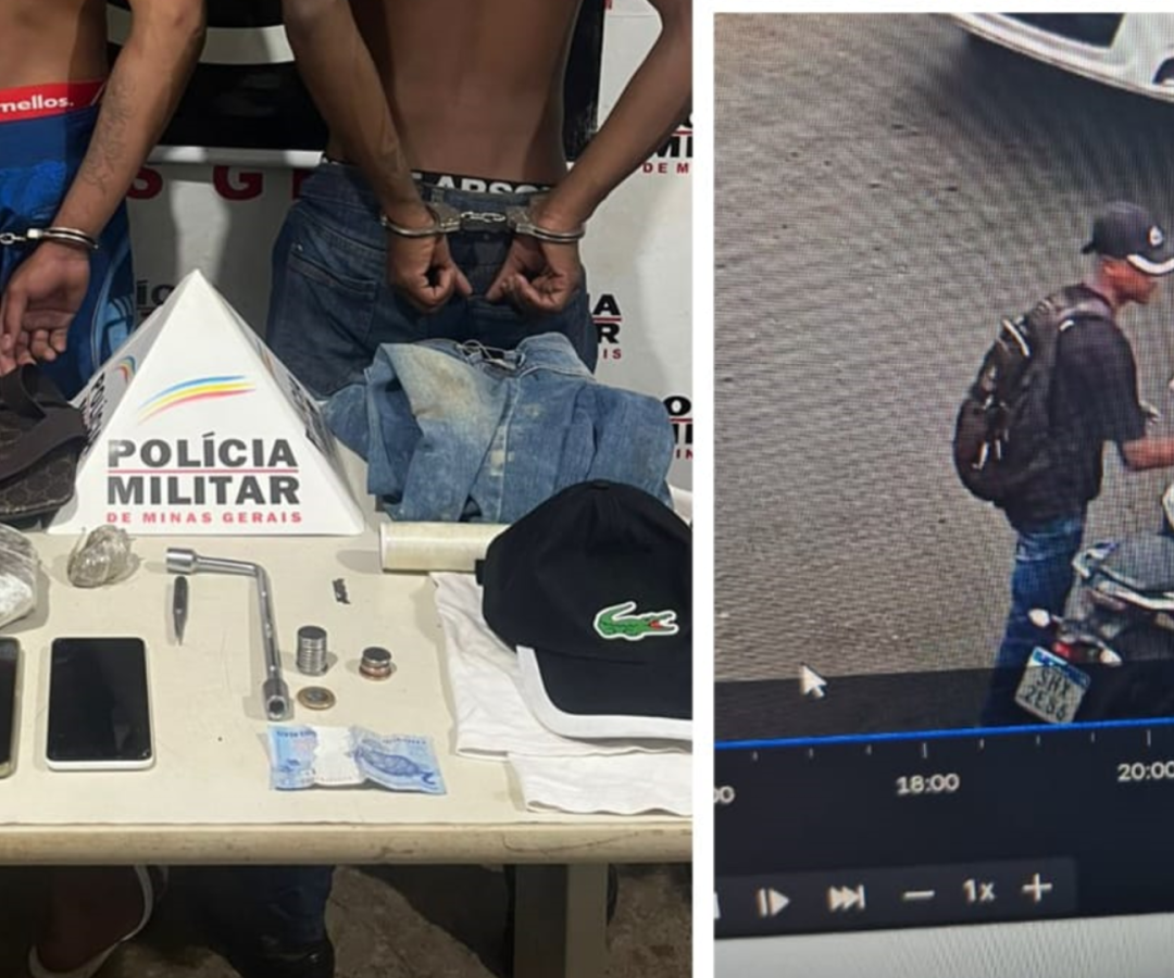 Polícia encontra maconha, celulares e objetos furtados durante operação do Gepar (foto: divulgação/ PMMG)